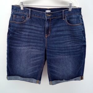 Old Navy Toise Bermuda Shorts Spring 2019 Collection 14 Cotton Blend Dark Wash